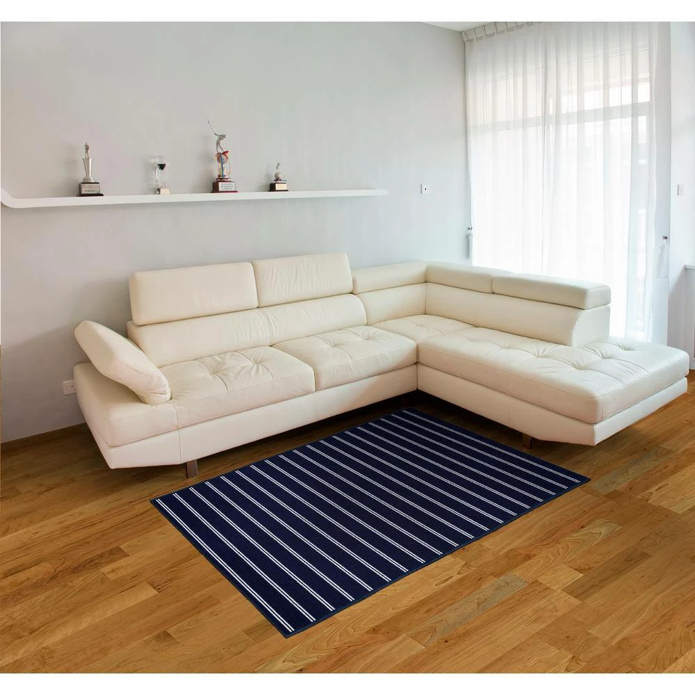 Avery Navy 4 ft. x 6 ft. Area Rug by Garland Rug 8 Avery Navy 4 ft. x 6 ft. Area Rug by Garland Rug - Image 6