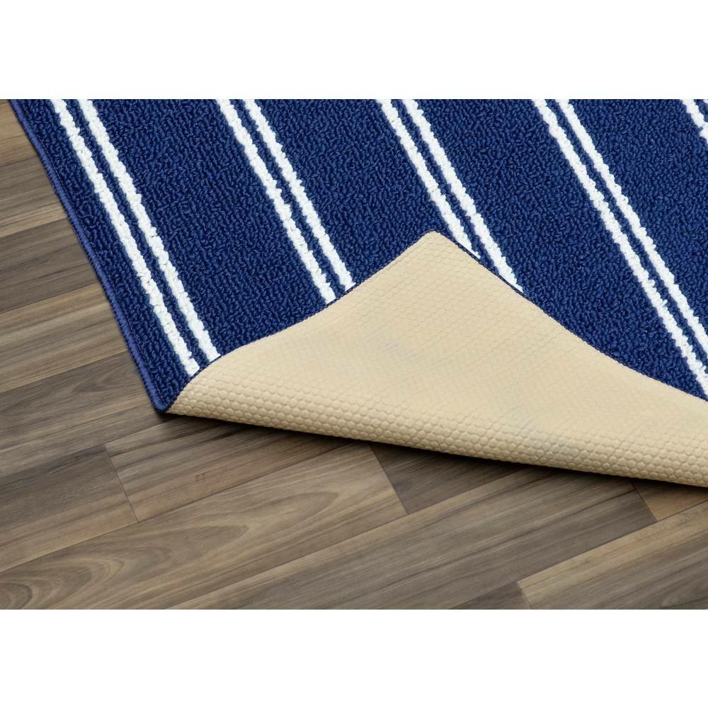 Avery Navy 4 ft. x 6 ft. Area Rug by Garland Rug 5 Avery Navy 4 ft. x 6 ft. Area Rug by Garland Rug - Image 3