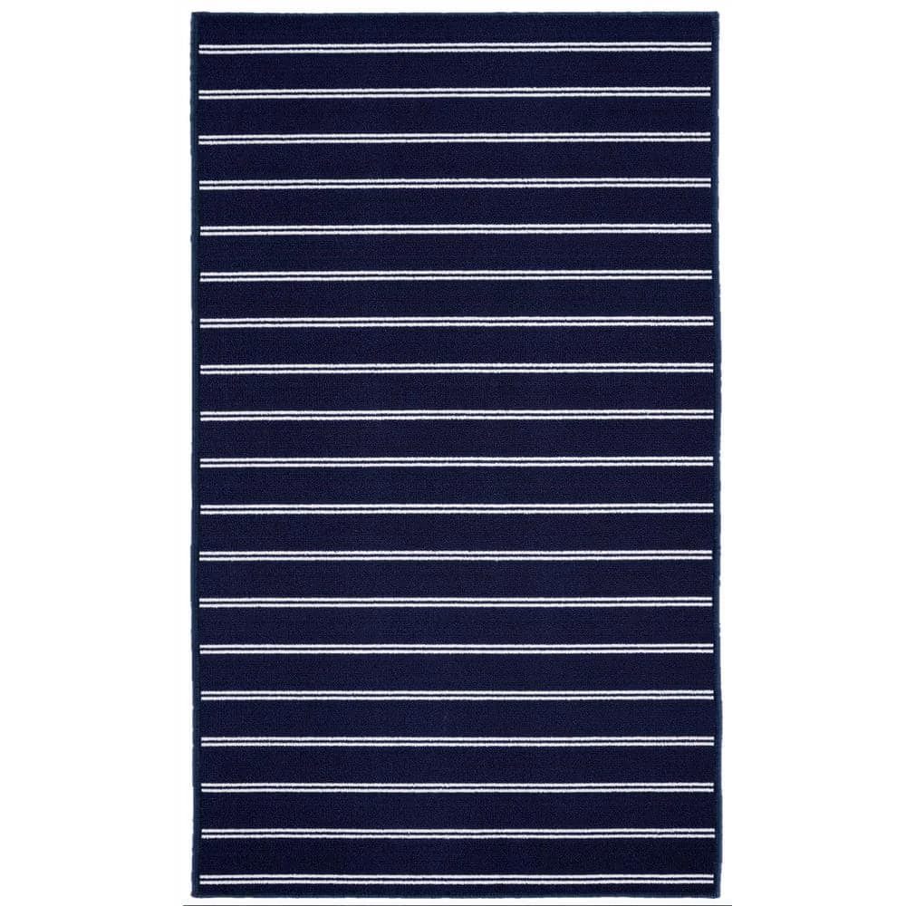 Avery Navy 4 ft. x 6 ft. Area Rug by Garland Rug 3 Avery Navy 4 ft. x 6 ft. Area Rug by Garland Rug