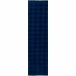 Diamond Navy 3 ft. x 8 ft. Runner Rug by Garland Rug