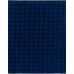 Diamond Navy 5 ft. x 7 ft. Area Rug Navy by Garland Rug