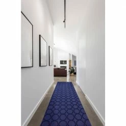 Sparta Navy 2 ft. x 12 ft. Trellis Runner Rug by Garland Rug -ROPPE ONLINE STORE navy garland rug area rugs cl100n02414410 31 1000