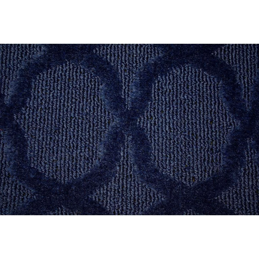 Sparta 3 ft. x 12 ft. Navy Runner Rug by Garland Rug 6 Sparta 3 ft. x 12 ft. Navy Runner Rug by Garland Rug - Image 4