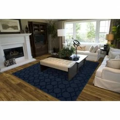 Sparta 12 Ft. x 12 Ft. Area Rug Navy by Garland Rug -ROPPE ONLINE STORE navy garland rug area rugs cl100n14414410 31 1000