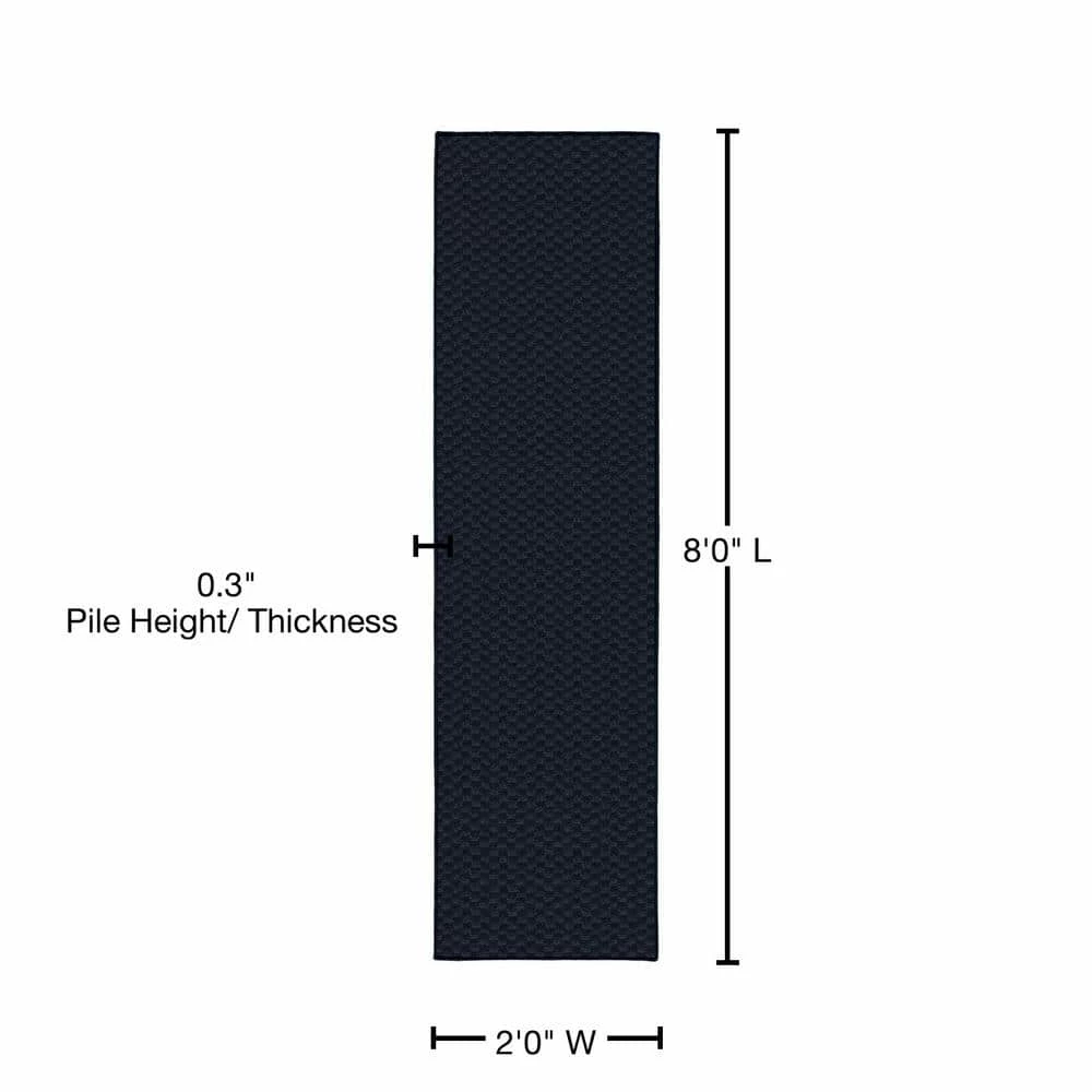 Medallion Navy 2 ft. x 8 ft. Runner Rug by Garland Rug 7 Medallion Navy 2 ft. x 8 ft. Runner Rug by Garland Rug - Image 5