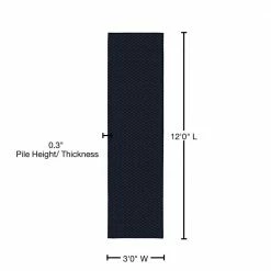 Medallion Navy 3 ft. x 12 ft. Runner Rug by Garland Rug -ROPPE ONLINE STORE navy garland rug area rugs ma000n03614410 76 1000