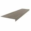 Low Profile Raised Circular Design Pewter 12.5 in. x 48 in. Rubber Square Nose Stair Tread by ROPPE -ROPPE ONLINE STORE pewter roppe vinyl stair treads 48923p178 64 1000