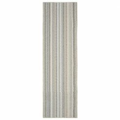 Carnival Stripe Random Earth Tone 2 ft. x 8 ft. Runner Rug by Garland Rug