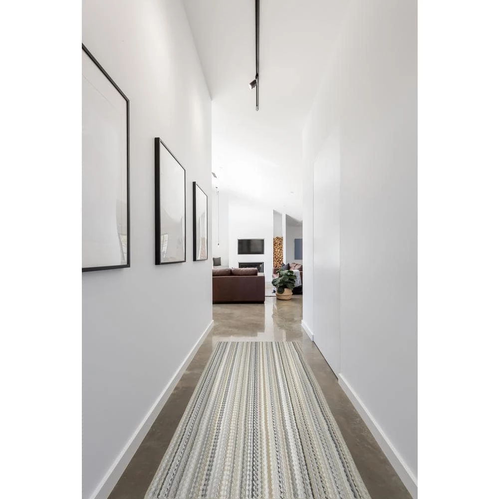 Carnival Stripe Random Earth Tone 3 ft. x 8 ft. Runner Rug by Garland Rug 7 Carnival Stripe Random Earth Tone 3 ft. x 8 ft. Runner Rug by Garland Rug - Image 5