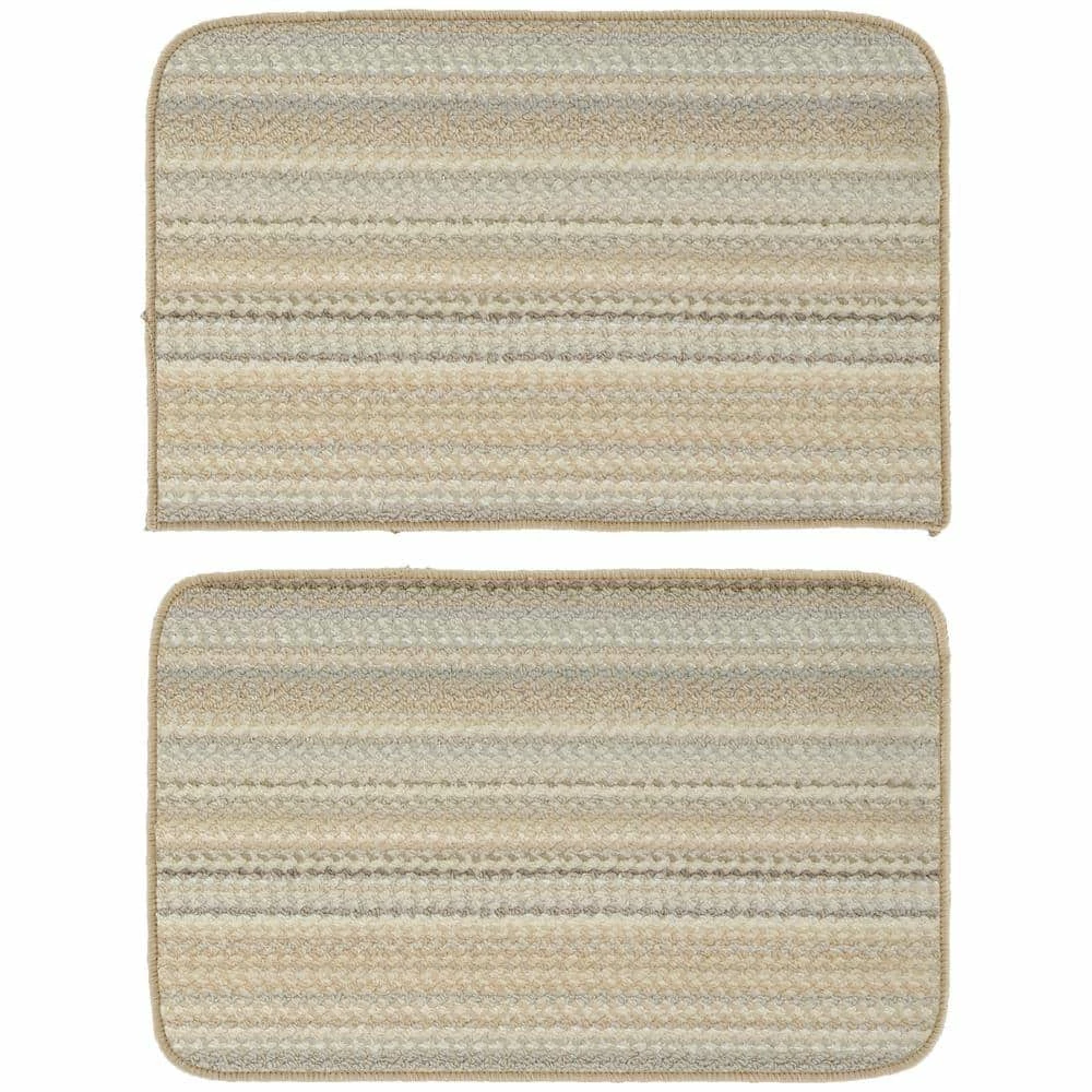 Carnival Random Earth Tone 18 in. x 28 in. Stripe (2-Piece) Rug Set by Garland Rug 3 Carnival Random Earth Tone 18 in. x 28 in. Stripe (2-Piece) Rug Set by Garland Rug