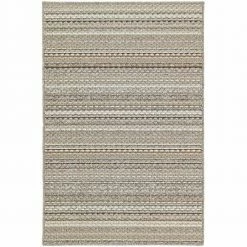 Carnival Stripe Random Earth-tones 3 ft. x 5 ft. Area Rug by Garland Rug