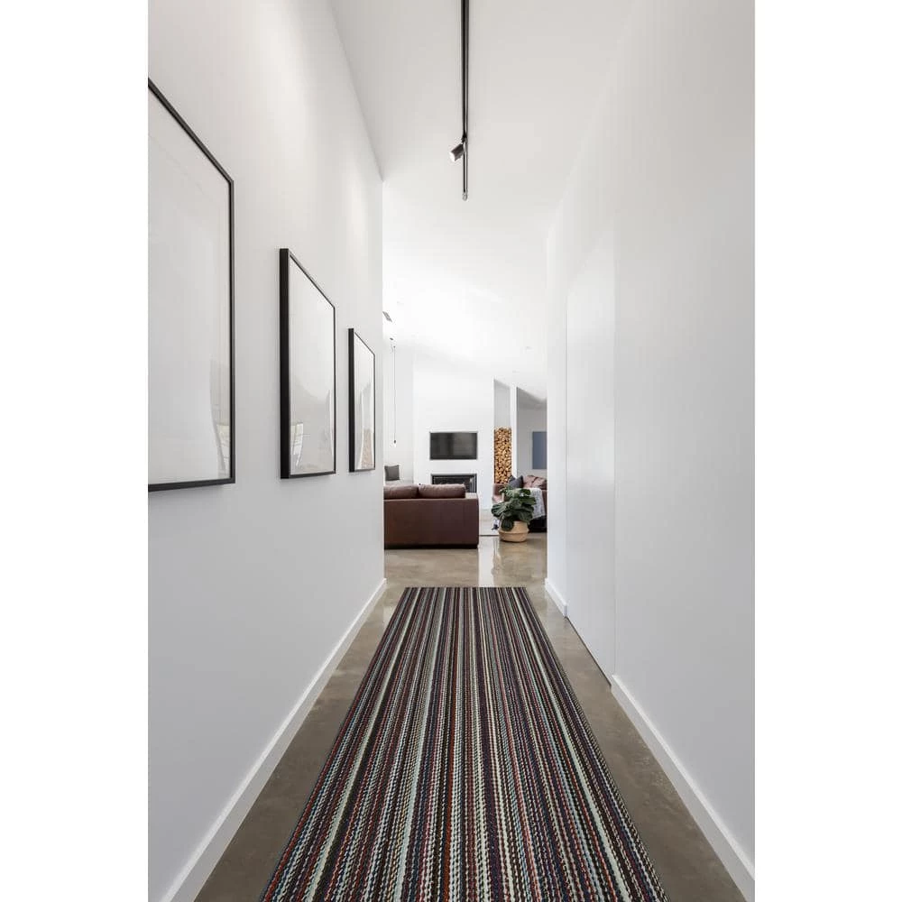 Carnival Stripe Random Multi Color 3 ft. x 12 ft. Runner Rug by Garland Rug 7 Carnival Stripe Random Multi Color 3 ft. x 12 ft. Runner Rug by Garland Rug - Image 5