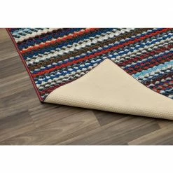 Carnival Stripe Random Multi-Color 7 ft. 6 in. x 9 ft. 3 in. Area Rug by Garland Rug -ROPPE ONLINE STORE random multi color garland rug area rugs cv000n09011159 66 1000