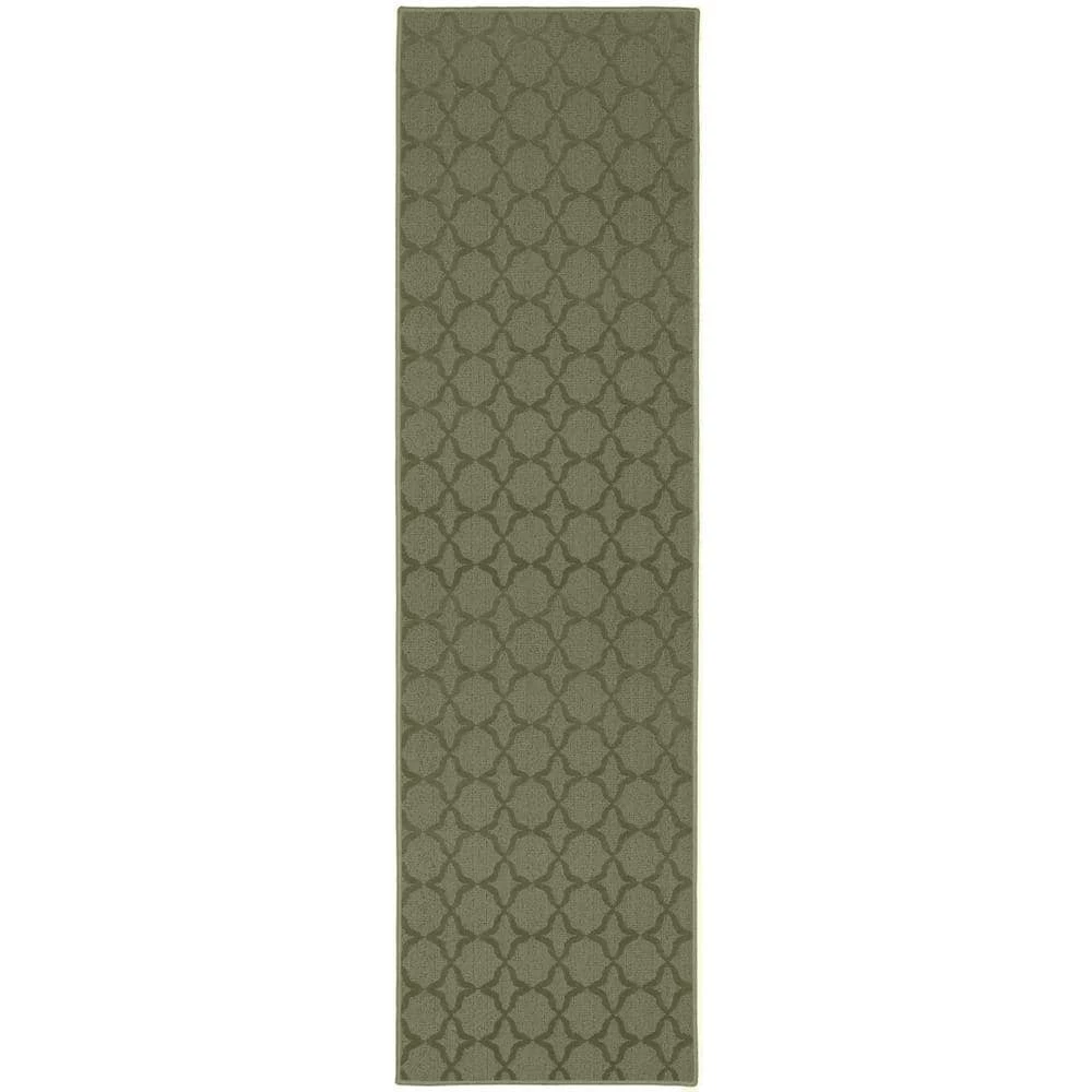 Sparta Sage 3 ft. x 12 ft. Runner Rug by Garland Rug 3 Sparta Sage 3 ft. x 12 ft. Runner Rug by Garland Rug