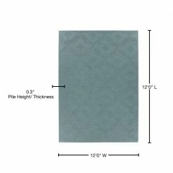 Charleston Seafoam 12 ft. x 12 ft. Area Rug by Garland Rug -ROPPE ONLINE STORE sea foam garland rug area rugs cl430n14414408 76 1000