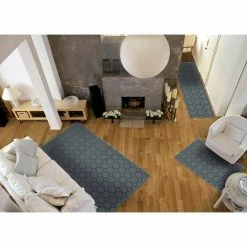 Sparta Sea Foam 5 ft. x 7 ft. 3-Piece Rug Set by Garland Rug -ROPPE ONLINE STORE sea foam garland rug rug sets cl100n3p0308 31 1000