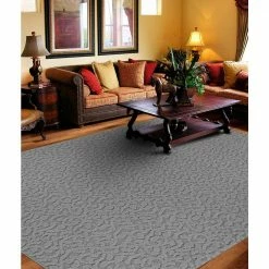 Ivy Silver 5 ft. x 7 ft. Floral Area Rug by Garland Rug -ROPPE ONLINE STORE silver garland rug area rugs cl010n060084d7 31 1000
