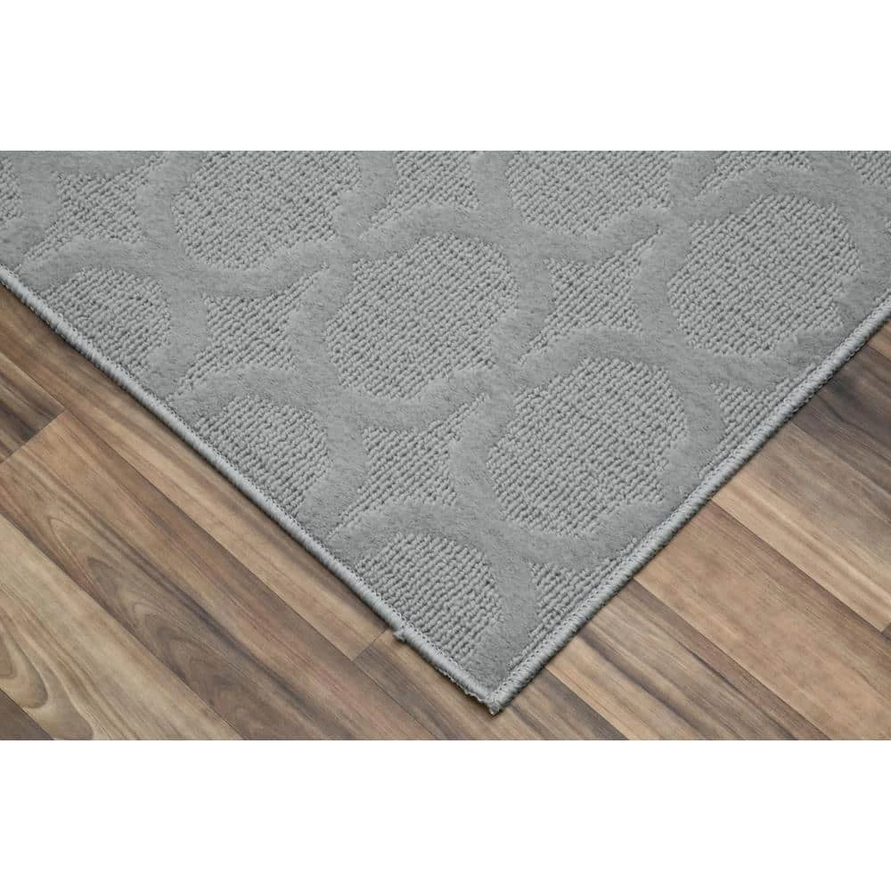 Sparta Silver 4 ft. x 6 ft. Area Rug by Garland Rug 4 Sparta Silver 4 ft. x 6 ft. Area Rug by Garland Rug - Image 2