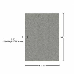 Skyline Shag Silver 6 Ft. x 9 Ft. Area Rug by Garland Rug -ROPPE ONLINE STORE silver garland rug area rugs sksh0n072108d7 76 1000