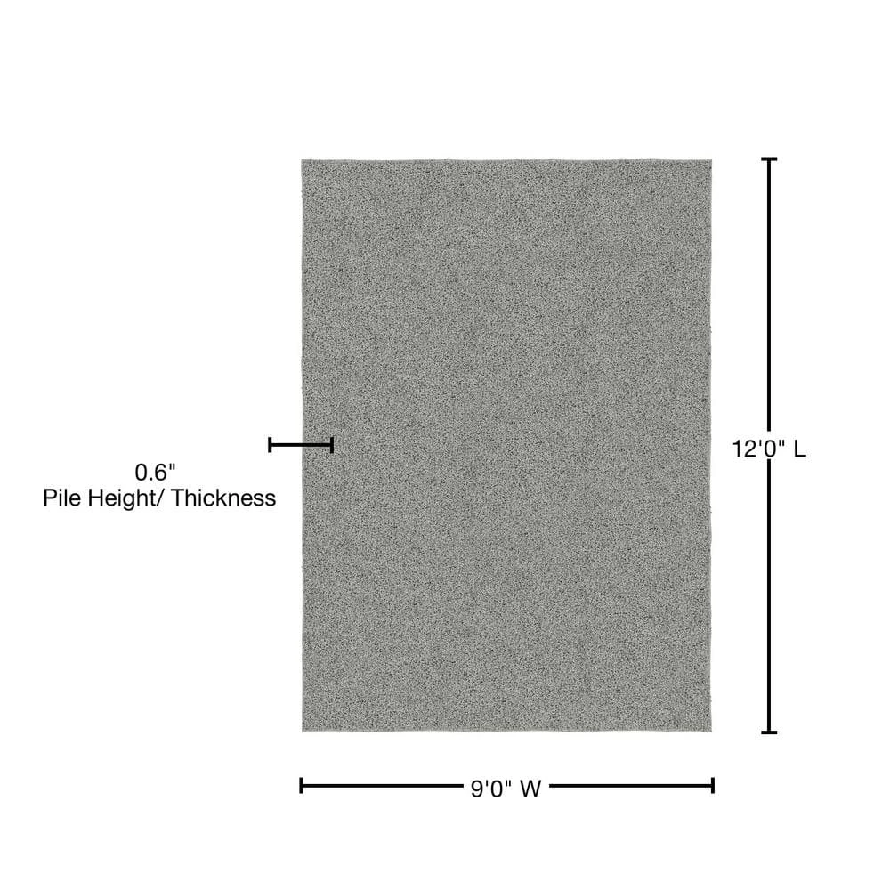 Skyline Shag Silver 9 Ft. x 12 Ft. Area Rug by Garland Rug 7 Skyline Shag Silver 9 Ft. x 12 Ft. Area Rug by Garland Rug - Image 5