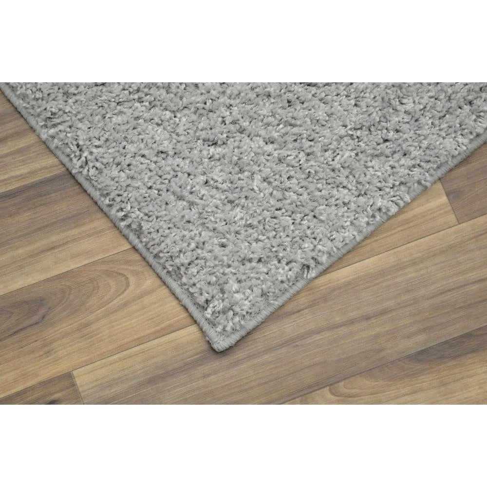Skyline Shag Silver 9 Ft. x 12 Ft. Area Rug by Garland Rug 4 Skyline Shag Silver 9 Ft. x 12 Ft. Area Rug by Garland Rug - Image 2