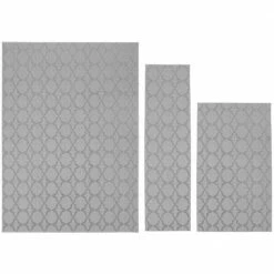 Sparta Silver 5 ft. x 7 ft. 3-Piece Rug Set by Garland Rug