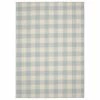 Country Living Soft Silver/Ivory 5 ft. x 7 ft. Checker Board Polypropylene Area Rug by Garland Rug