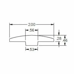 Swiss 0.28 in. Thick x 2 in. Wide x 78 in. Length Low Gloss Wood T-Molding by ROPPE -ROPPE ONLINE STORE swiss roppe wood floor trim htm0324 c3 1000