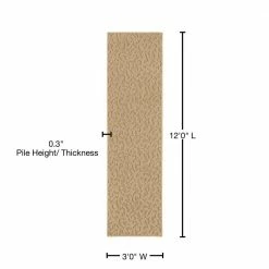 Ivy Tan 3 ft. x 12 ft. Runner Rug by Garland Rug -ROPPE ONLINE STORE tan garland rug area rugs cl010n03614401 76 1000