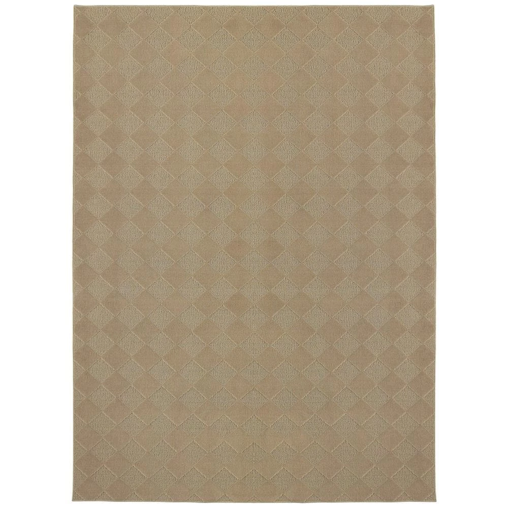 Diamond Tan 9 ft. x 12 ft. Area Rug by Garland Rug 3 Diamond Tan 9 ft. x 12 ft. Area Rug by Garland Rug