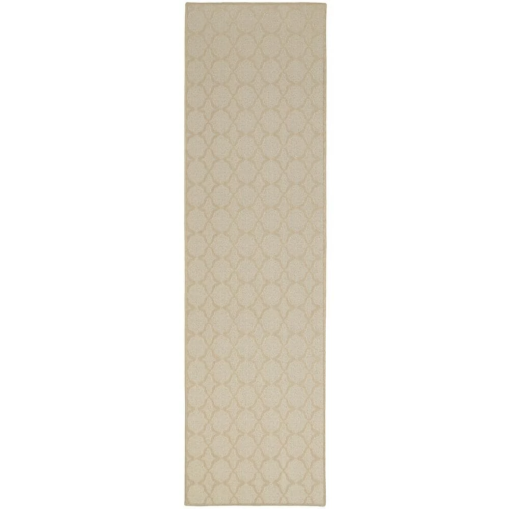Sparta Tan 3 ft. x 8 ft. Trellis Runner Rug by Garland Rug 3 Sparta Tan 3 ft. x 8 ft. Trellis Runner Rug by Garland Rug