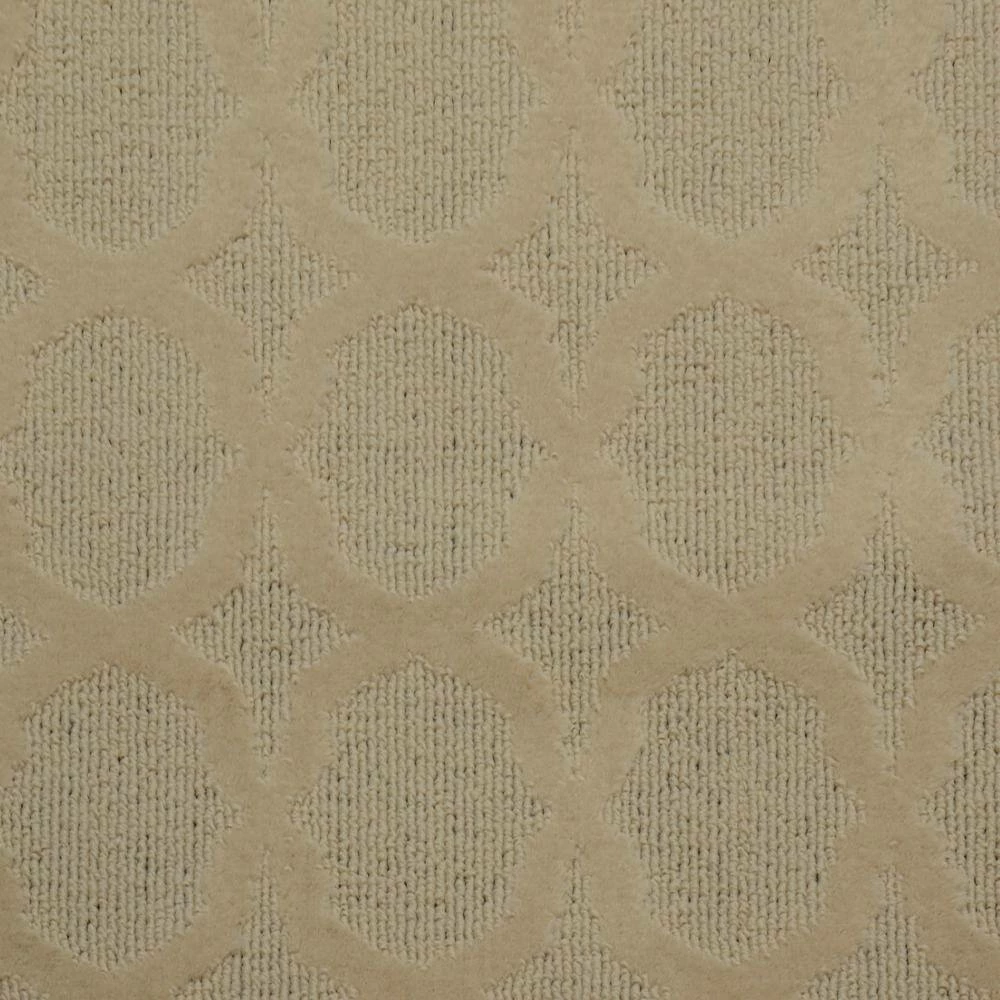 Sparta Tan 5 ft. x 5 ft. Round Trellis Area Rug by Garland Rug 6 Sparta Tan 5 ft. x 5 ft. Round Trellis Area Rug by Garland Rug - Image 4