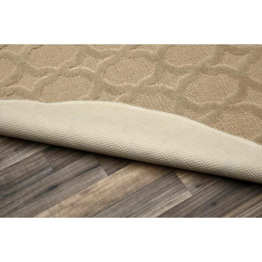 Sparta Tan 5 ft. x 5 ft. Round Trellis Area Rug by Garland Rug 5 Sparta Tan 5 ft. x 5 ft. Round Trellis Area Rug by Garland Rug - Image 3