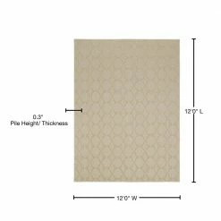 Sparta 12 Ft. x 12 Ft. Area Rug Tan by Garland Rug -ROPPE ONLINE STORE tan garland rug area rugs cl100n14414401 76 1000