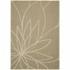 Grand Floral Tan/Ivory 5 ft. x 7 ft. Area Rug by Garland Rug -ROPPE ONLINE STORE tan ivory garland rug area rugs ll460a060084g3 64 1000