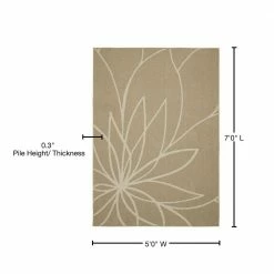 Grand Floral Tan/Ivory 5 ft. x 7 ft. Area Rug by Garland Rug 12 Grand Floral Tan/Ivory 5 ft. x 7 ft. Area Rug by Garland Rug -ROPPE ONLINE STORE tan ivory garland rug area rugs ll460a060084g3 76 1000