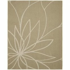 Grand Floral Tan/Ivory 8 ft. x 10 ft. Area Rug by Garland Rug