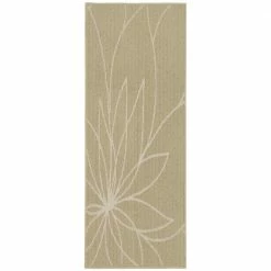 Grand Floral Tan/Ivory 2 ft. x 5 ft. Area Rug by Garland Rug