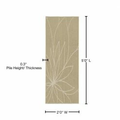 Grand Floral Tan/Ivory 2 ft. x 5 ft. Area Rug by Garland Rug -ROPPE ONLINE STORE tan ivory garland rug area rugs ll460w024060g3 76 1000