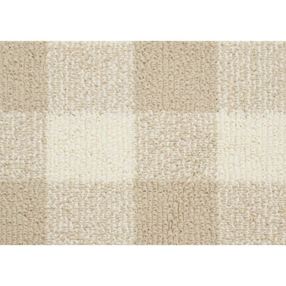 Country Living Tan/Ivory 7 ft. x 10 ft. Checker Board Polypropylene Area Rug by Garland Rug 6 Country Living Tan/Ivory 7 ft. x 10 ft. Checker Board Polypropylene Area Rug by Garland Rug - Image 4