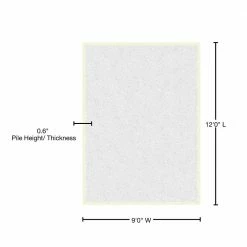 Skyline Shag White 9 Ft. x 12 Ft. Area Rug by Garland Rug -ROPPE ONLINE STORE white garland rug area rugs sksh0n10814421 76 1000